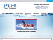 Tablet Screenshot of pihwater.com
